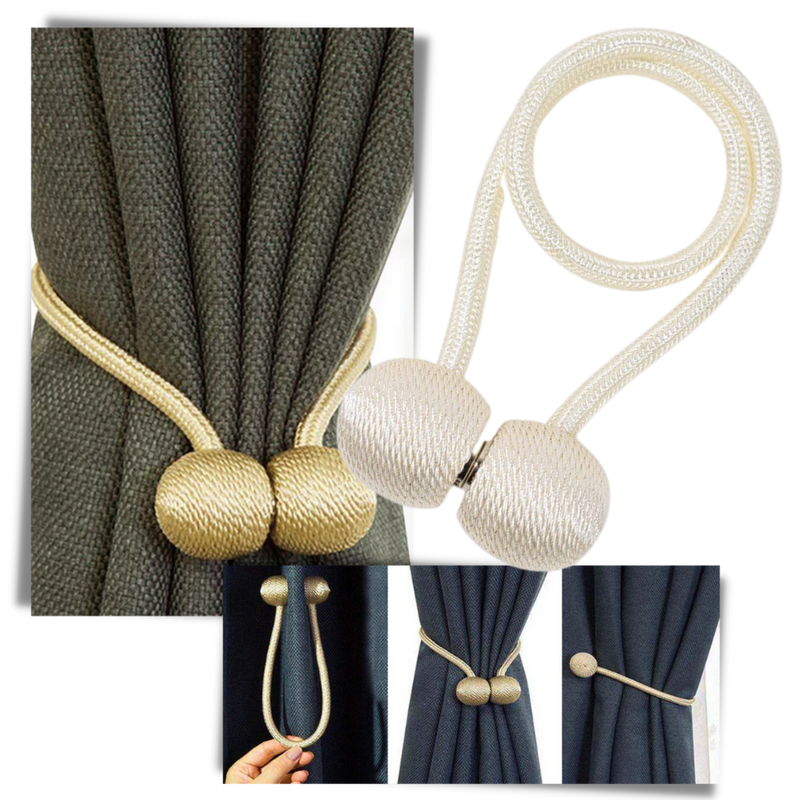 2-Pack Magnetic Curtain Buckles