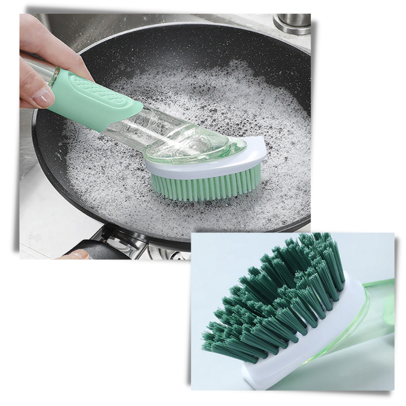 Cleaning Brush with Soap Dispenser