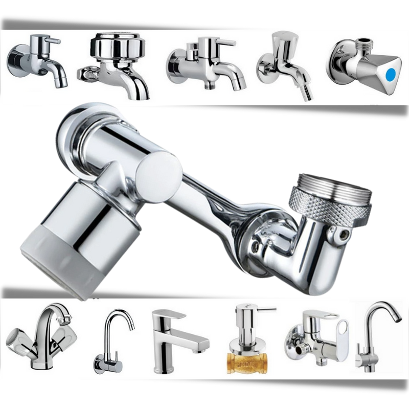 Anti-splash Rotating Water Faucet Extender