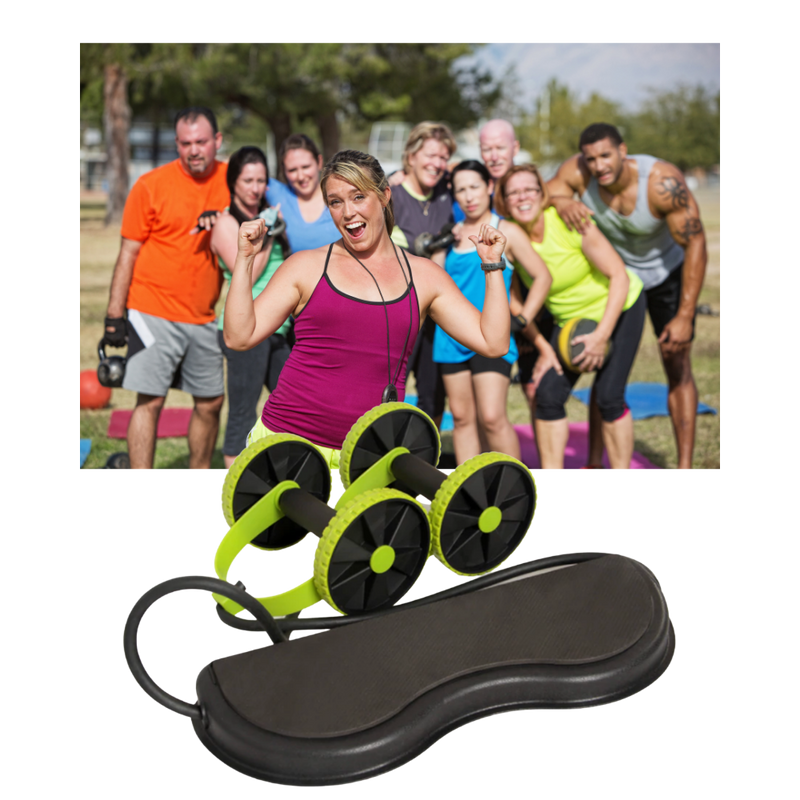 Abdominal Rollers with Resistance Bands