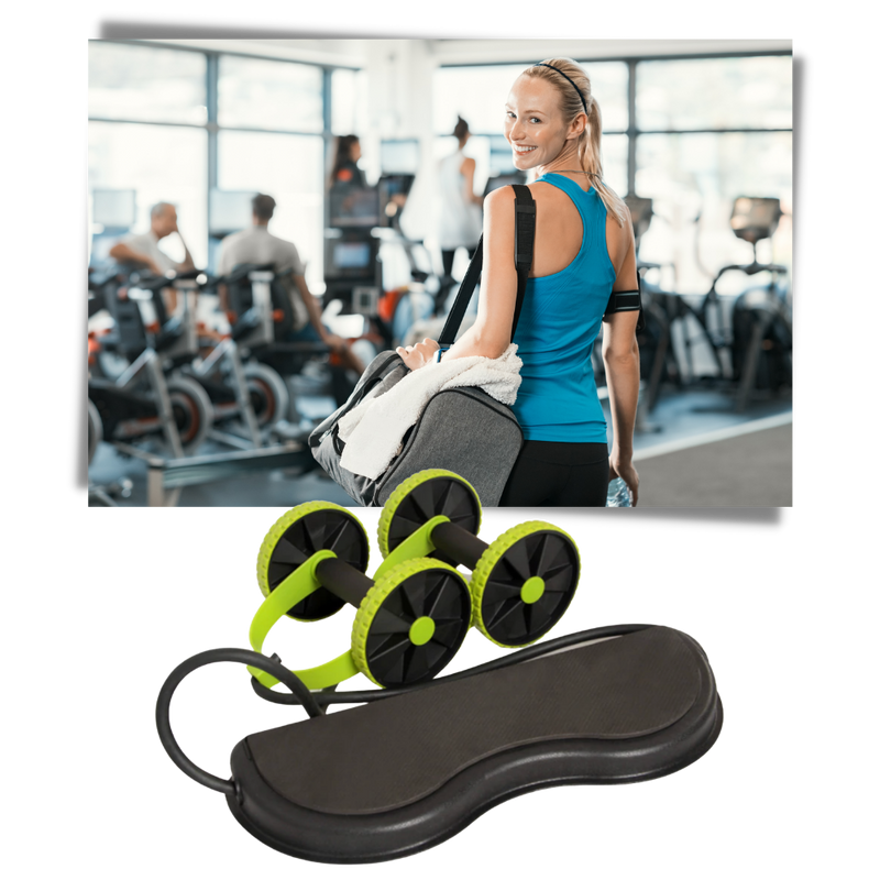 Abdominal Rollers with Resistance Bands