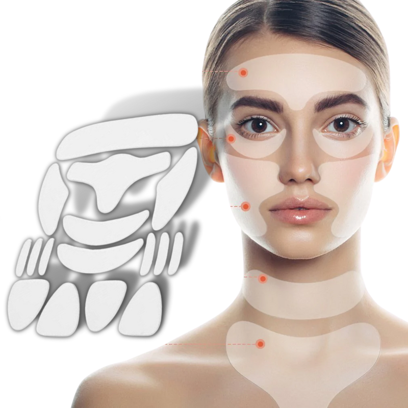 16pcs Anti-Wrinkle Silicone Face Patches