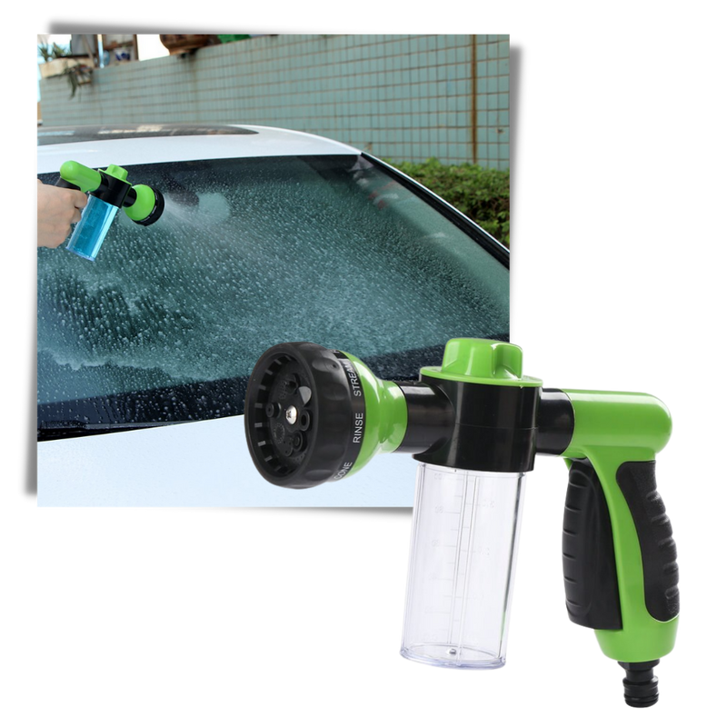 High-Pressure Hose Nozzle Head & Soap Dispenser