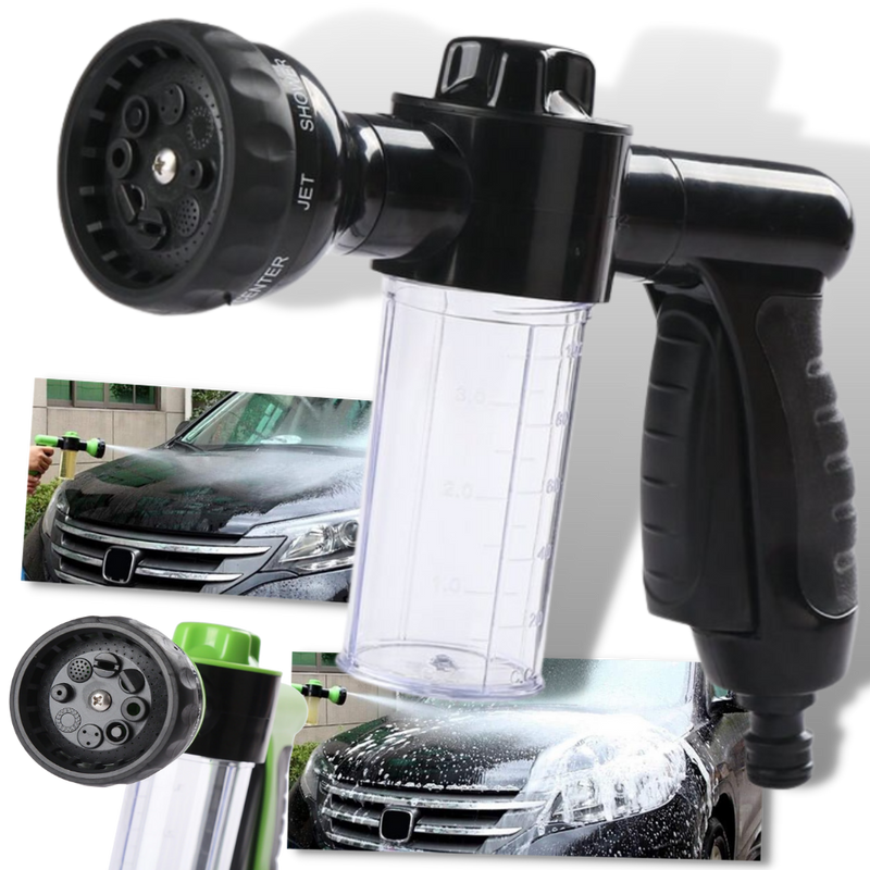 High-Pressure Hose Nozzle Head & Soap Dispenser