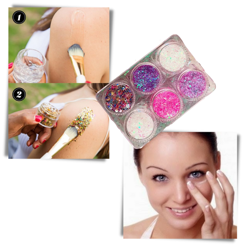 Face and Body Glitter Set