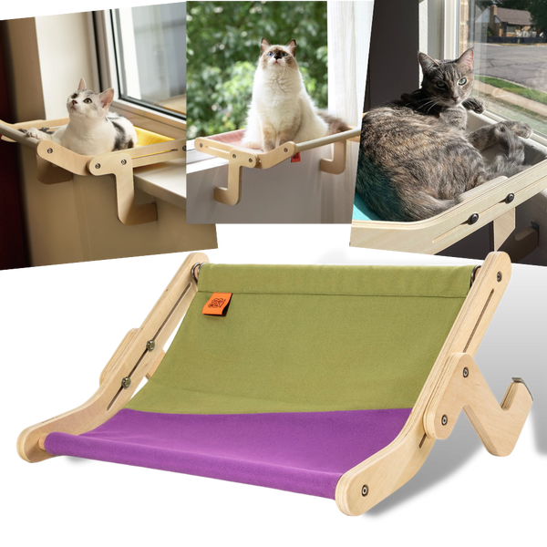 Wooden Window Perch for Cats