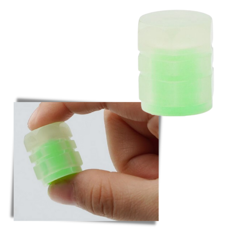 4 pcs Luminous Valve Caps for Cars