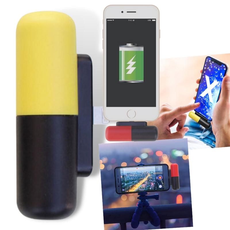 Capsule-Shaped Mini Portable Power Bank