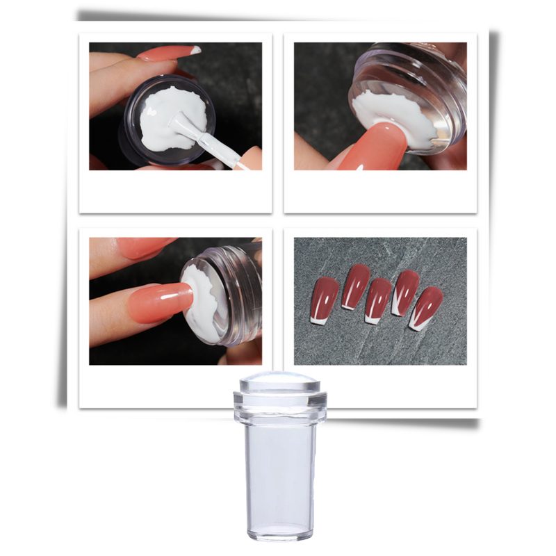 Silicone Nail Art Stamping Kit with Scraper