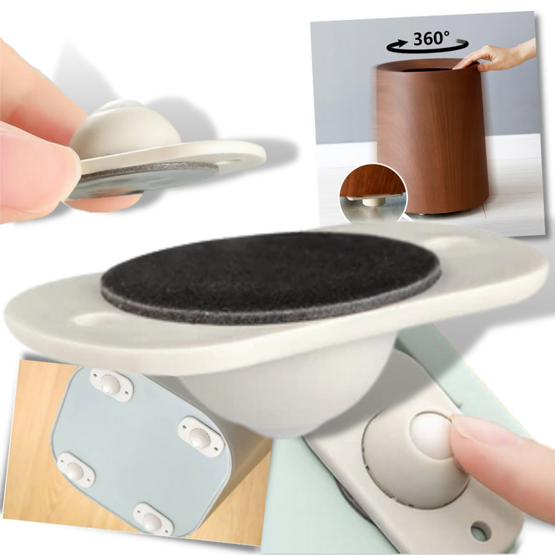 Adhesive Swivel Furniture Wheel