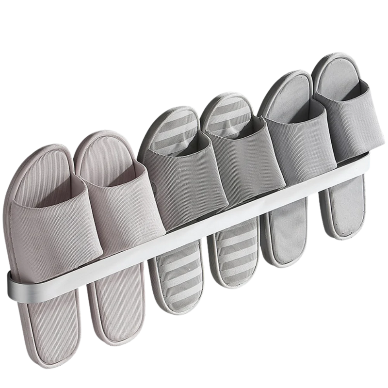 Aluminium Wall-Mounted Slipper Rack