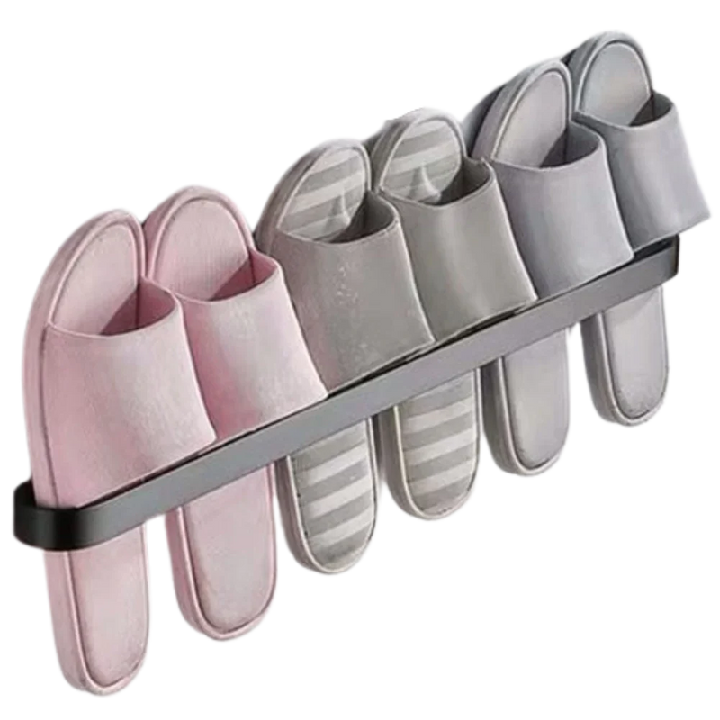 Aluminium Wall-Mounted Slipper Rack