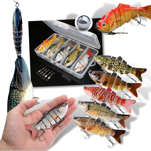 Set of Artificial Wobbler Fishing Lures