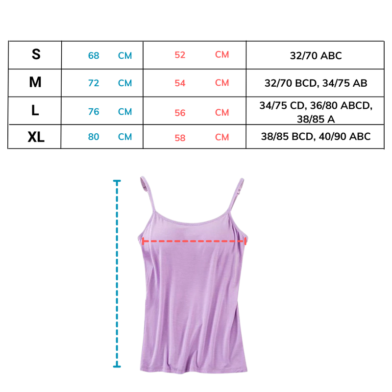 Camisole with Built-In Bra
