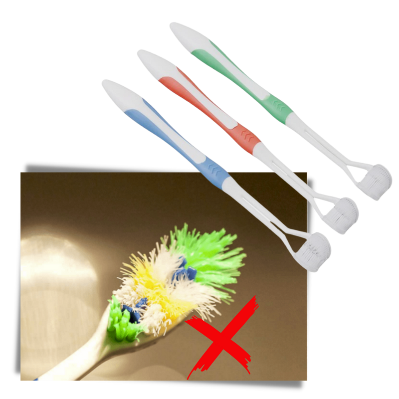 Three-sided Toothbrush For Adults and Kids