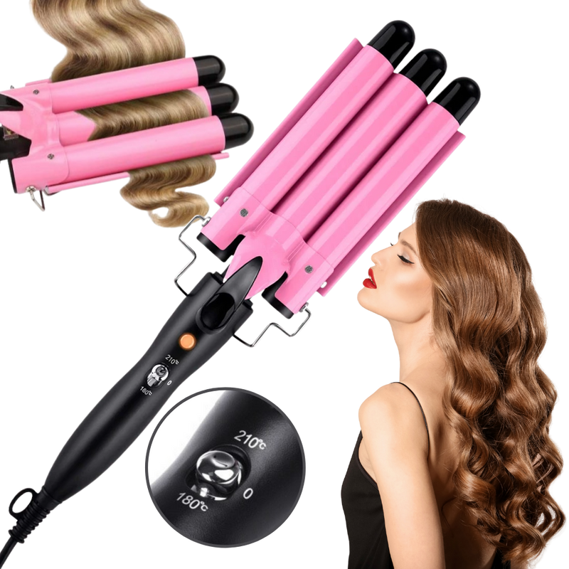 Triple Barrel Ceramic Hair Curler