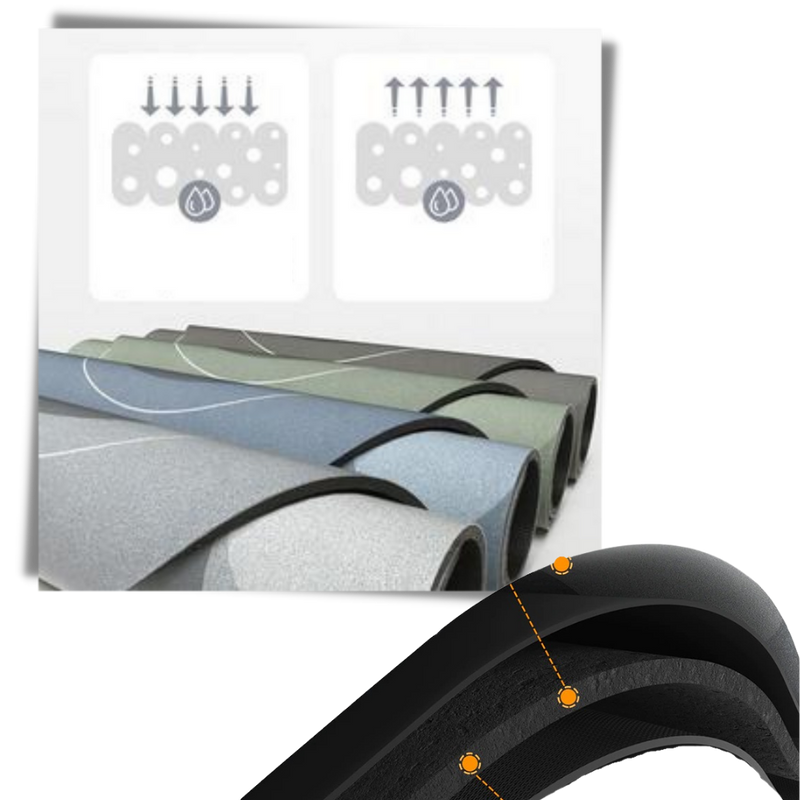 Extra absorbent non slip floor mat