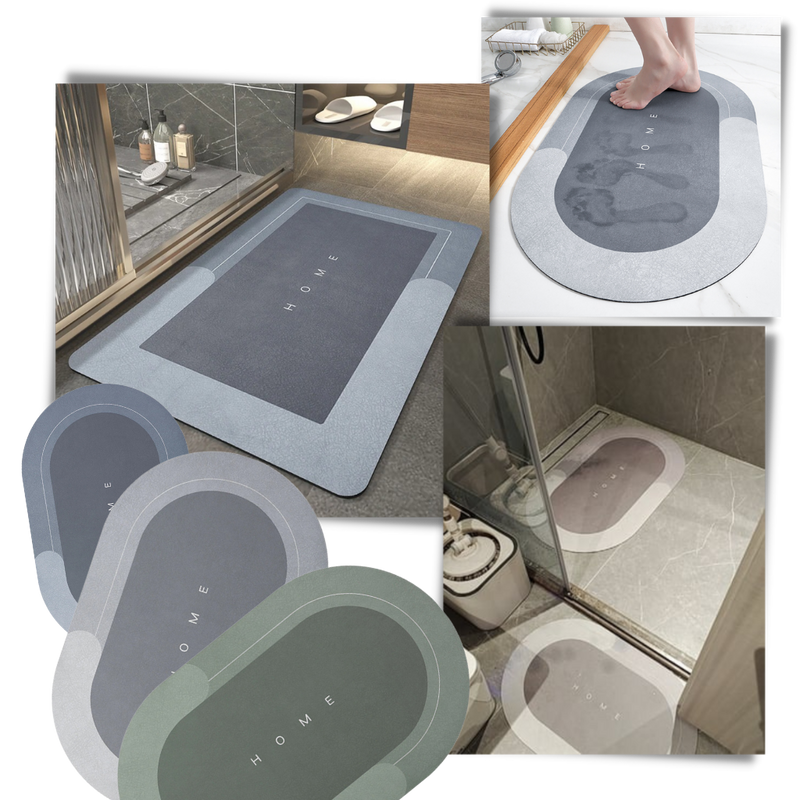 Extra absorbent non slip floor mat