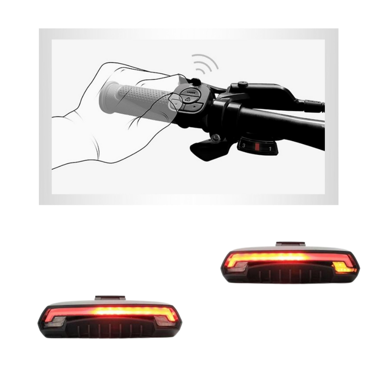 Bike Safety Tail Light with Indicators