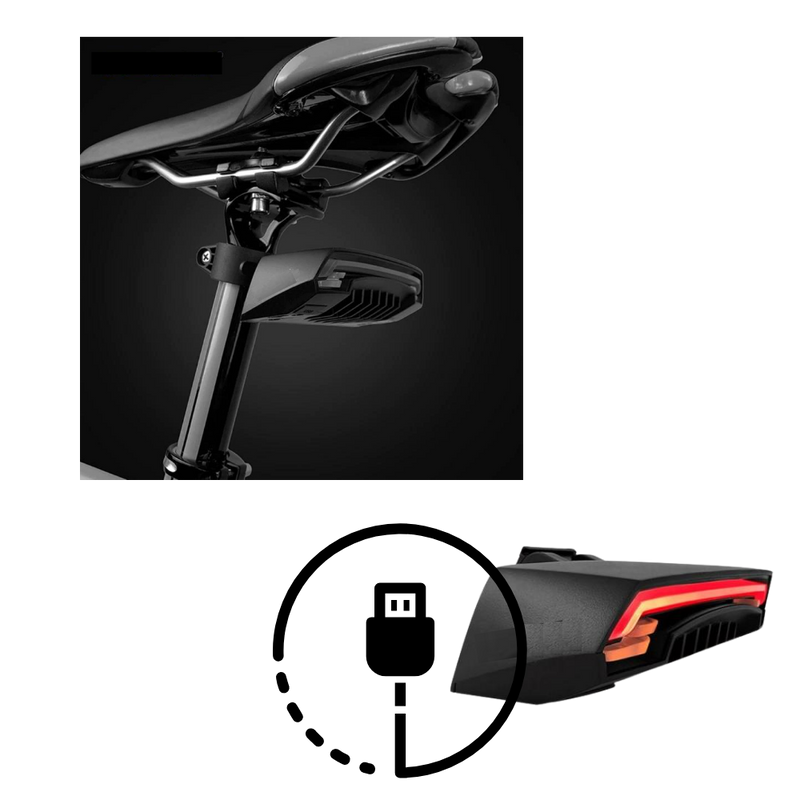 Bike Safety Tail Light with Indicators