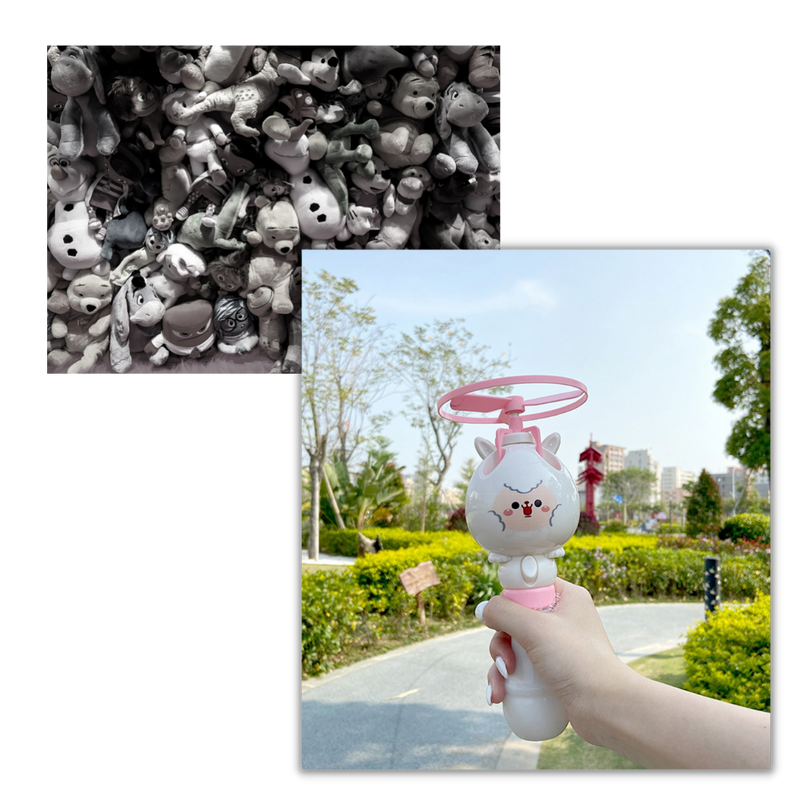 2-in-1 Toy Bubble Machine