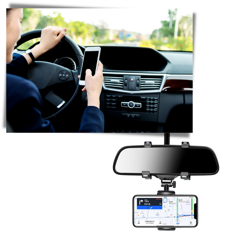 Car Rearview Mirror Phone Holder