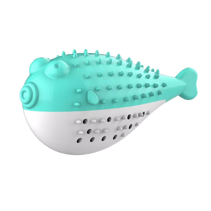 Fish shaped refillable cat toothbrush