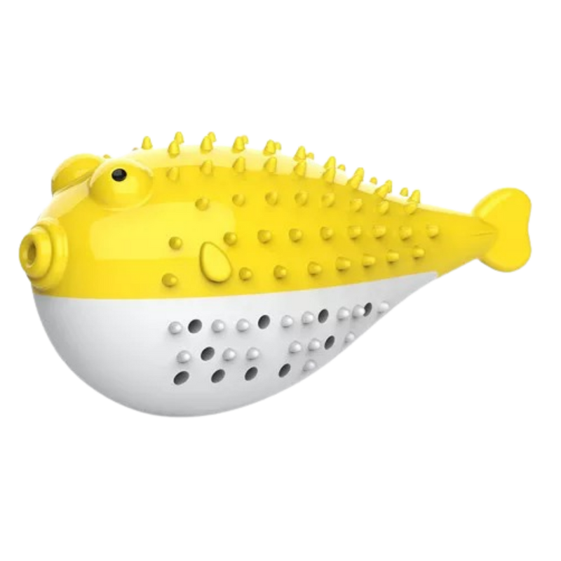 Fish shaped refillable cat toothbrush