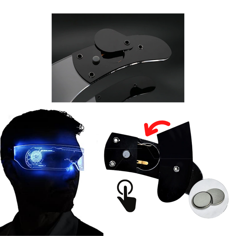 Luminous Glasses with Colourful LED Lights