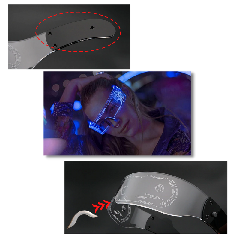 Luminous Glasses with Colourful LED Lights