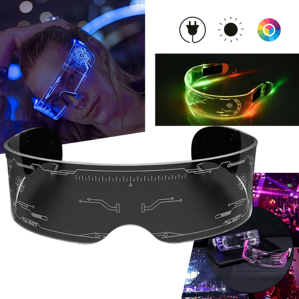 Luminous Glasses with Colourful LED Lights
