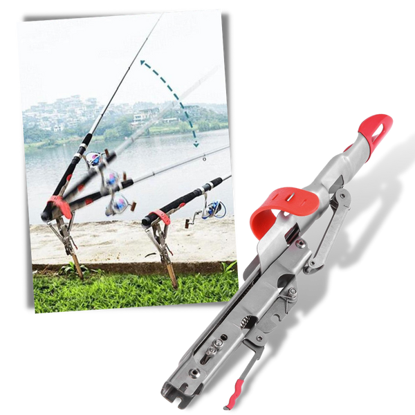 Fishing rod holder with springs