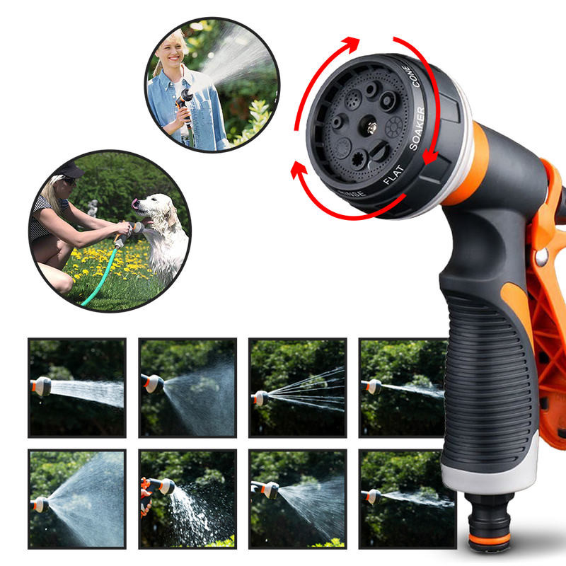 Garden Hose Spray Gun 8 patterns