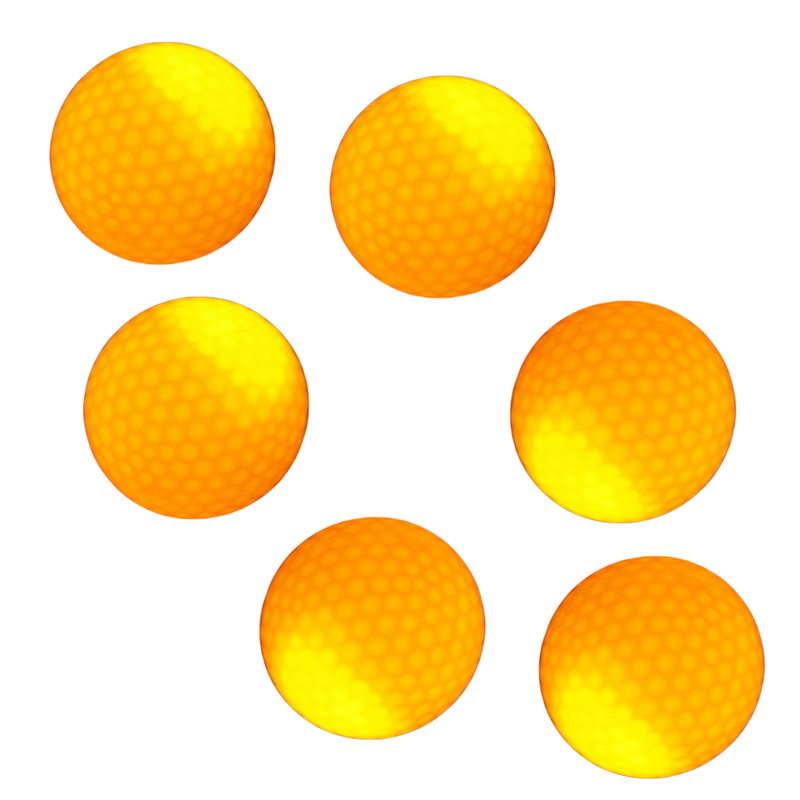 Pack of 6 LED Glowing Golf Balls