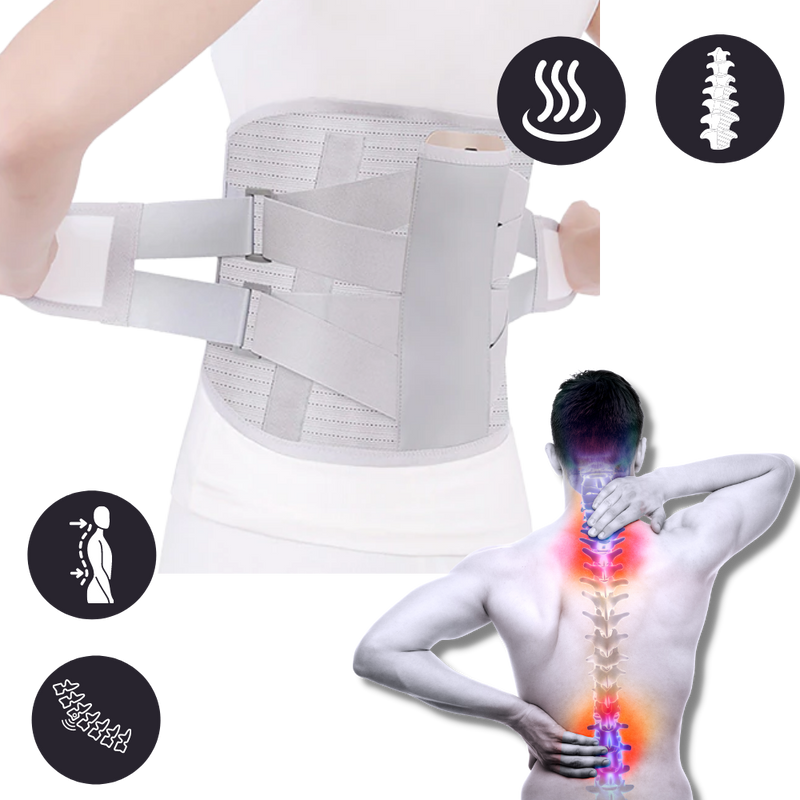 Orthopedic lumbar support belt