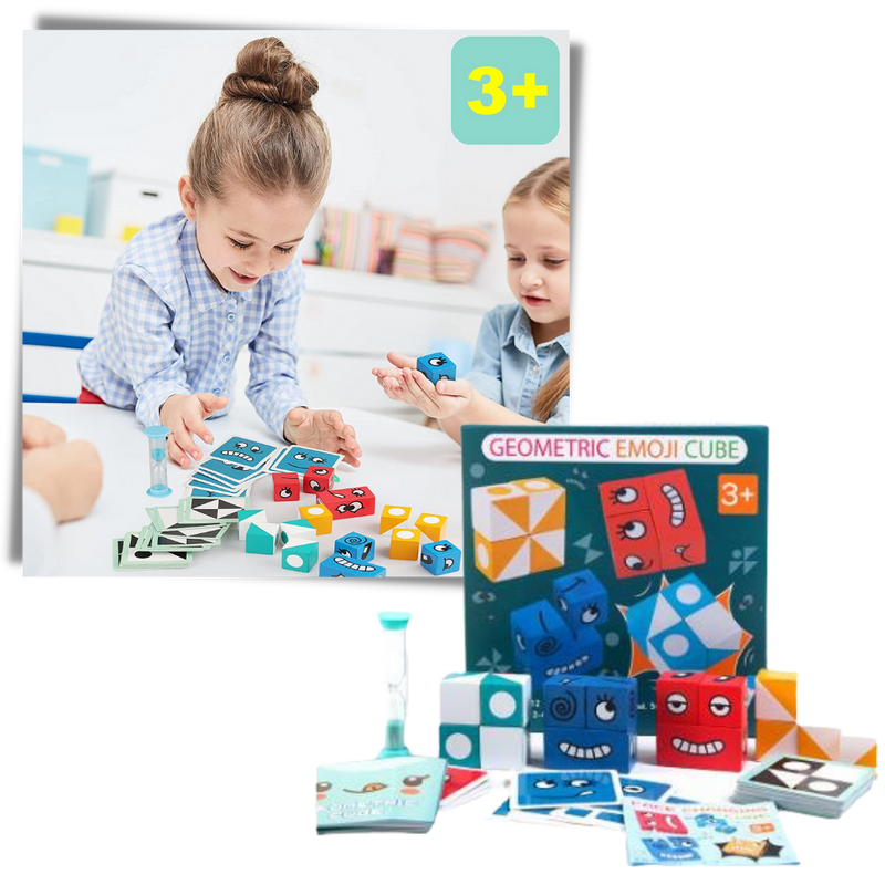 Montessori Magic Cube Emoji Game