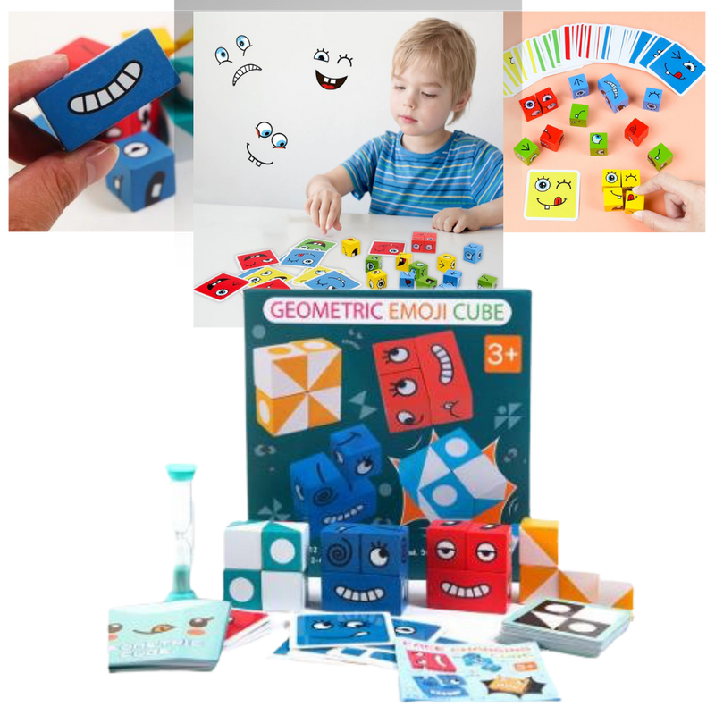 Montessori Magic Cube Emoji Game