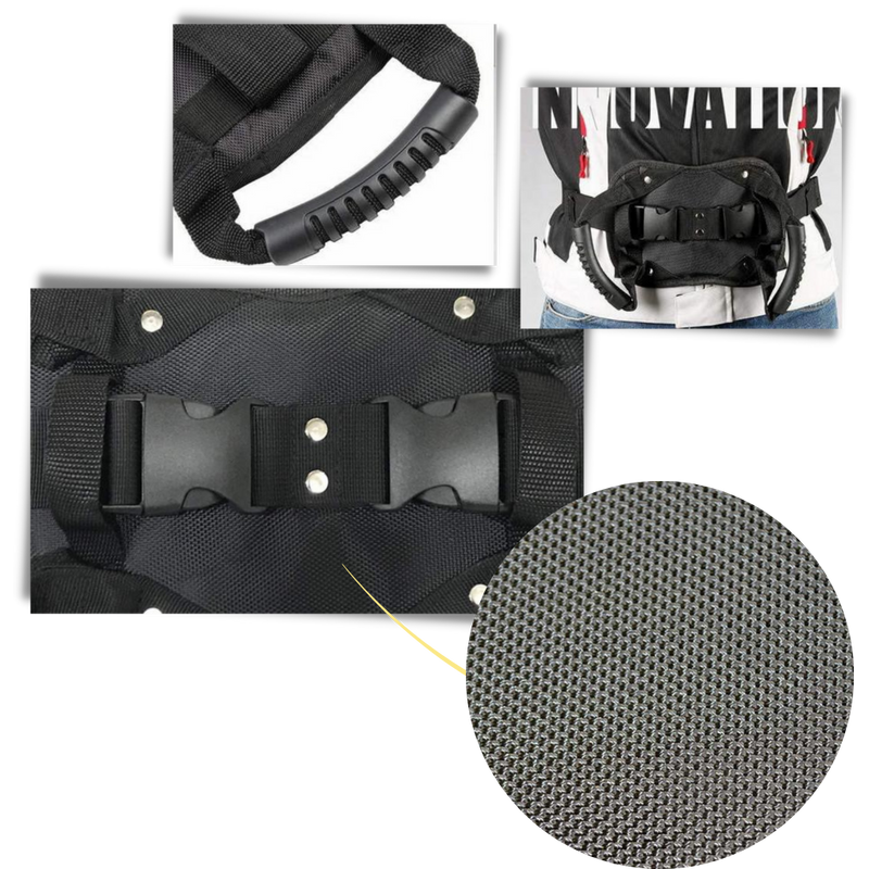 Moto driver belt for a passenger holding