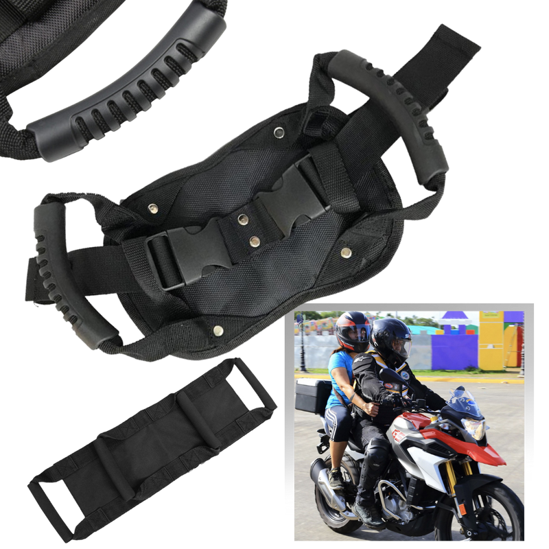 Moto driver belt for a passenger holding