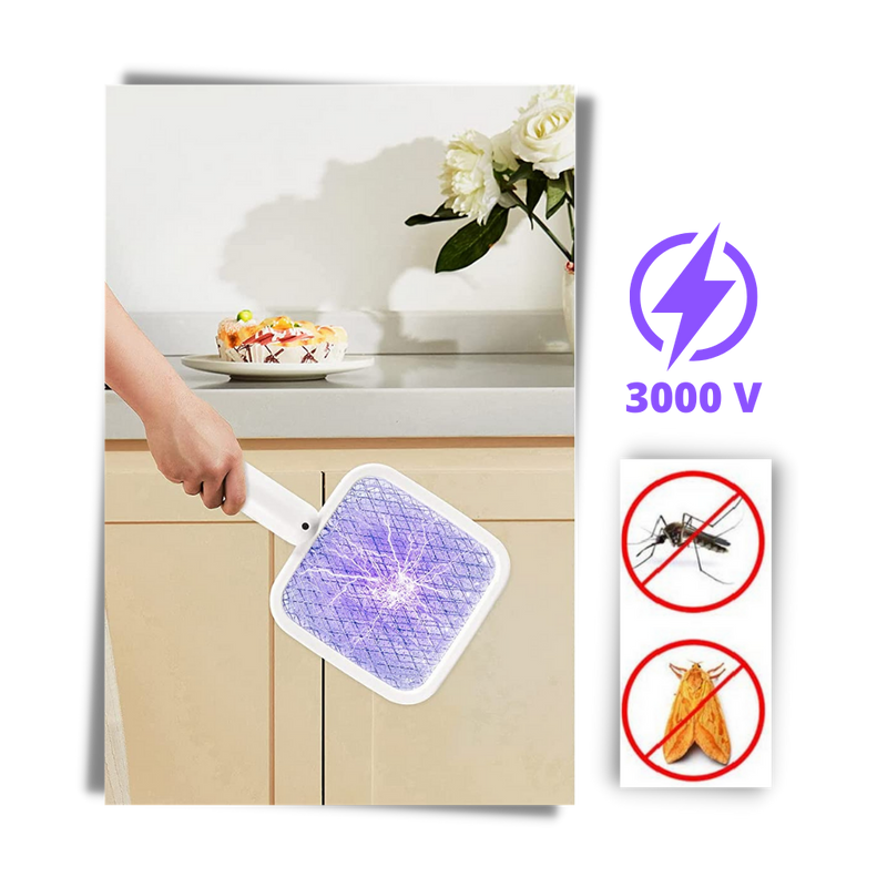 2 in 1 Electric Mosquito Swatter LED lamp