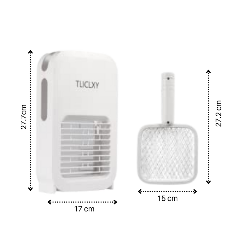 2 in 1 Electric Mosquito Swatter LED lamp