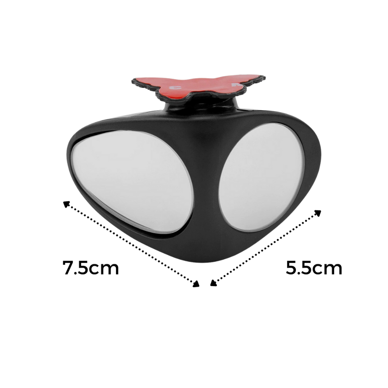 Rotatable 2 Side Blind Spot Car Mirror