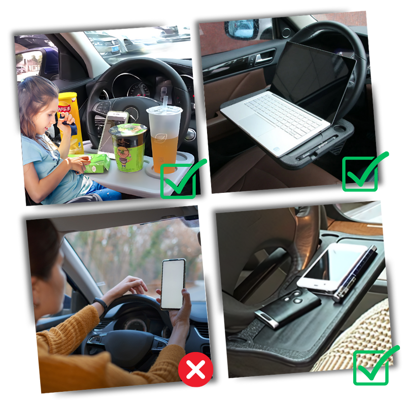 Adaptable Steering Wheel Desk