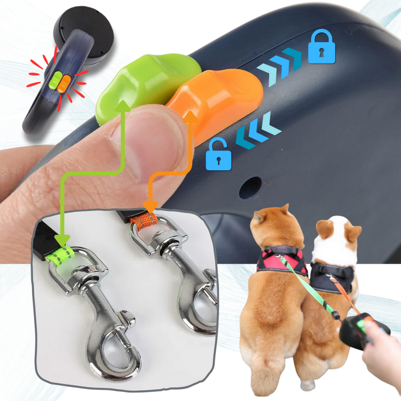 Anti-winding Retractable Dog Leash