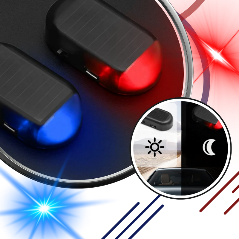 Car Solar Alarm Light