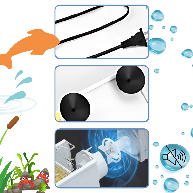 Clog-Resistant Fish Tank Filter Pump