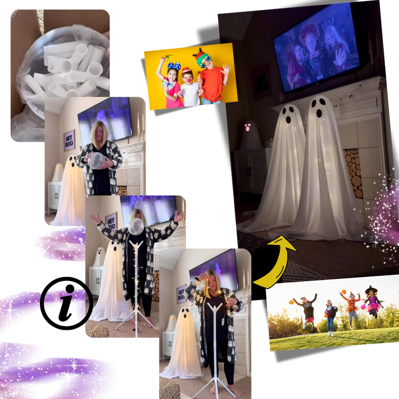 Eerie Bright Display Halloween Ghost