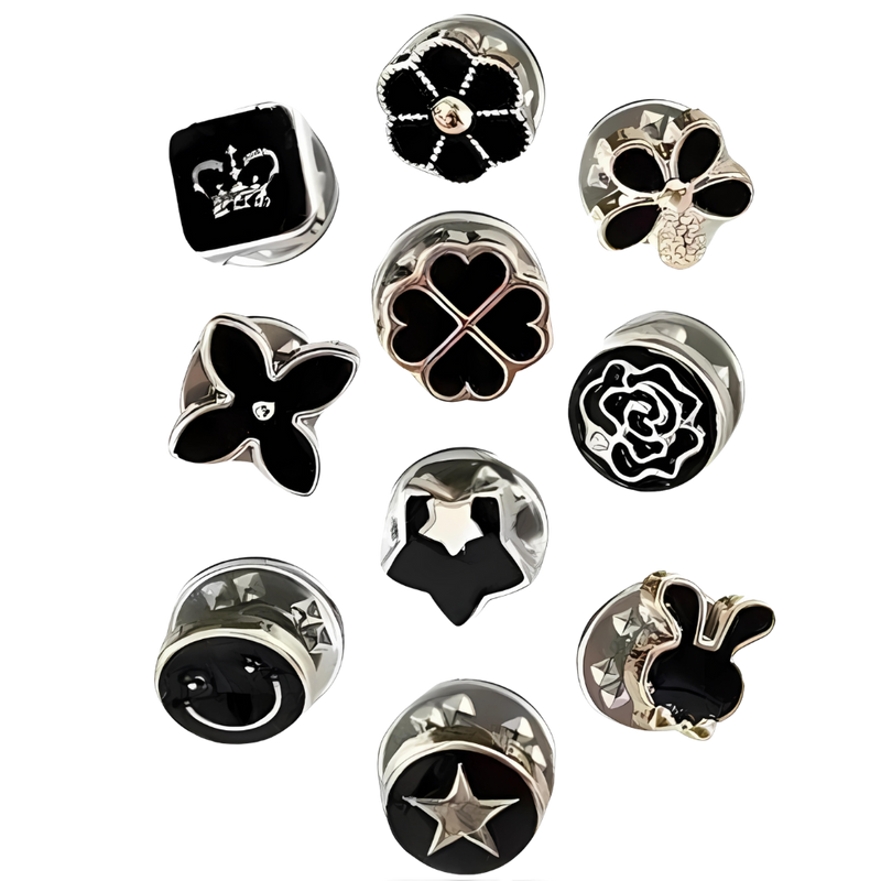 Elegant No-Sew Button Brooch Pins