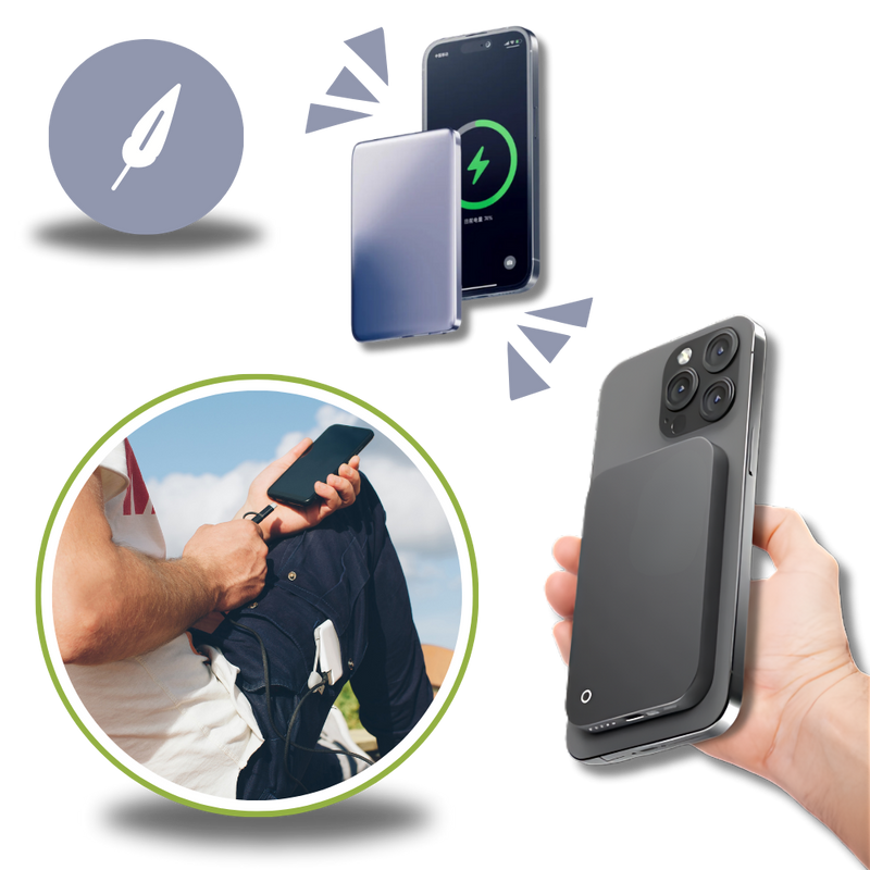 Fast Charging Magnetic Wireless Power Bank