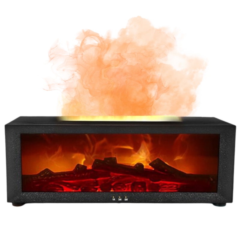 LED Fireplace Simulation Essential Oil Diffuser